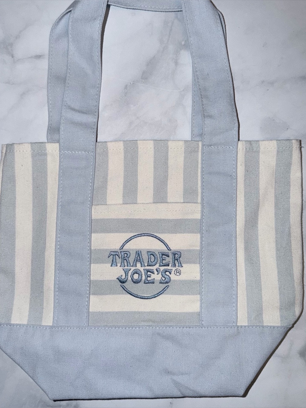 Trader Joe’s Mini Pastel Stripe Tote Bag